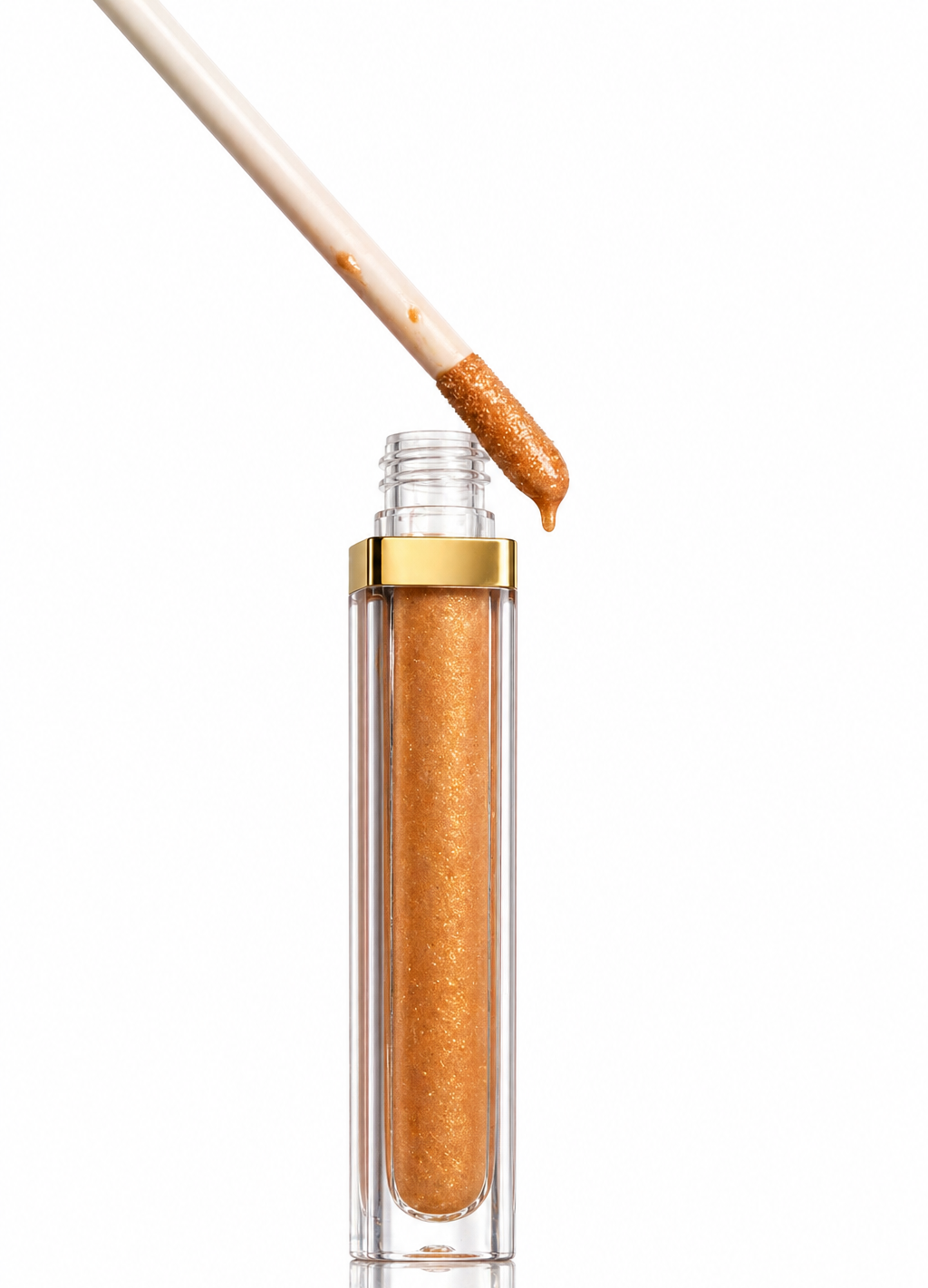 Shimmer Cream Lip Gloss Kit With Mirror