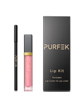 Pink Cream Lip Gloss Kit With Mirror